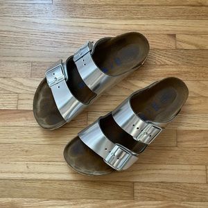 Silver Birkenstock Arizona’s